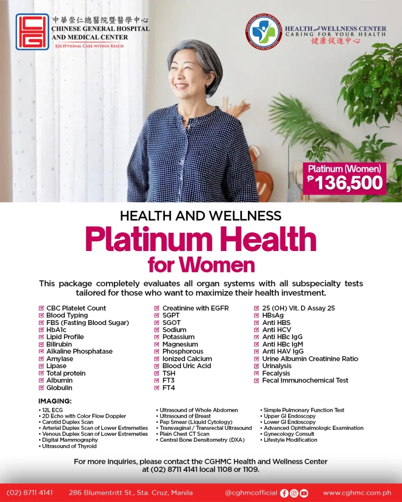 2026 PLATINUM HEALTH FOR WOMEN